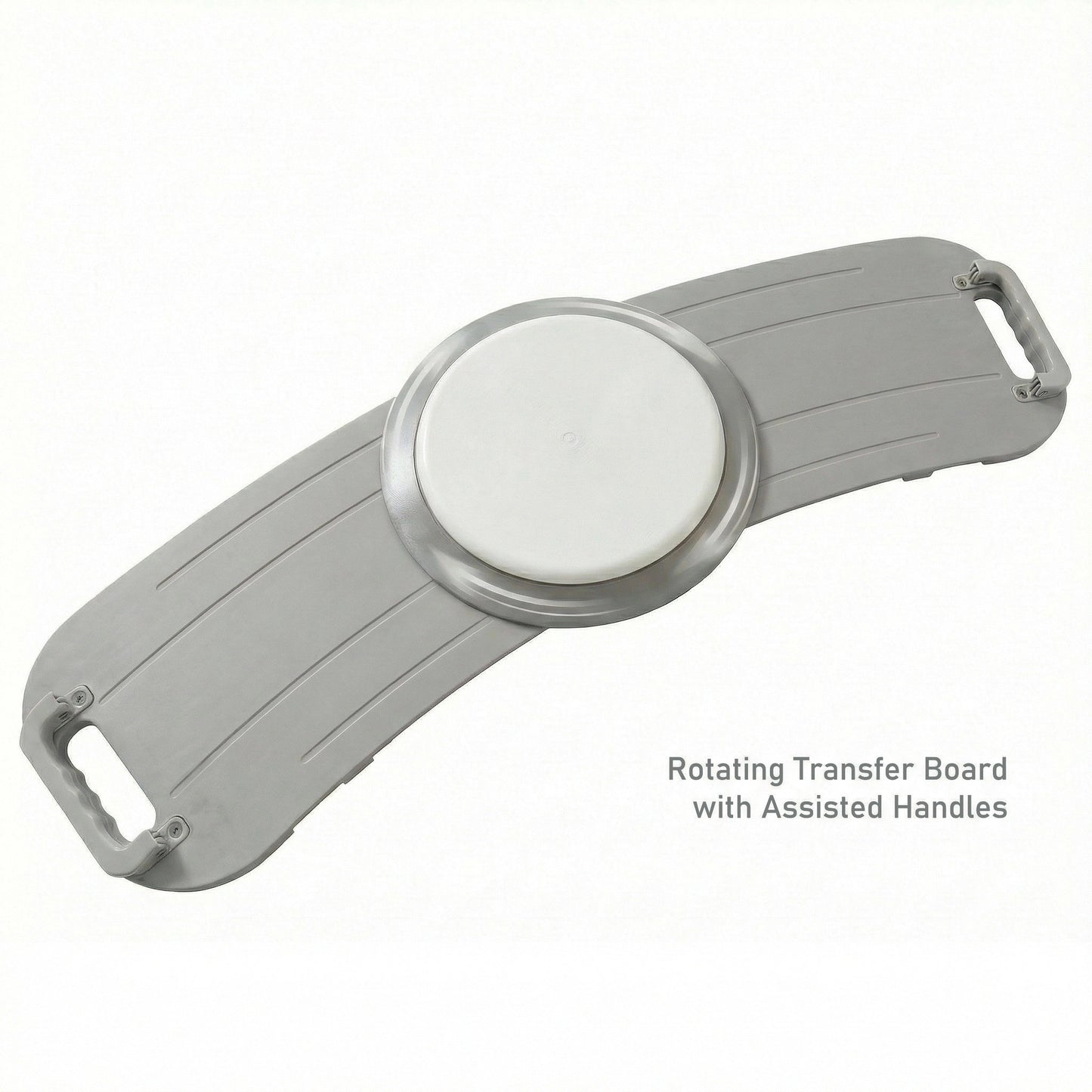 Suboton 360° Rotating Transfer Board with Slide Board for Seniors, Gray