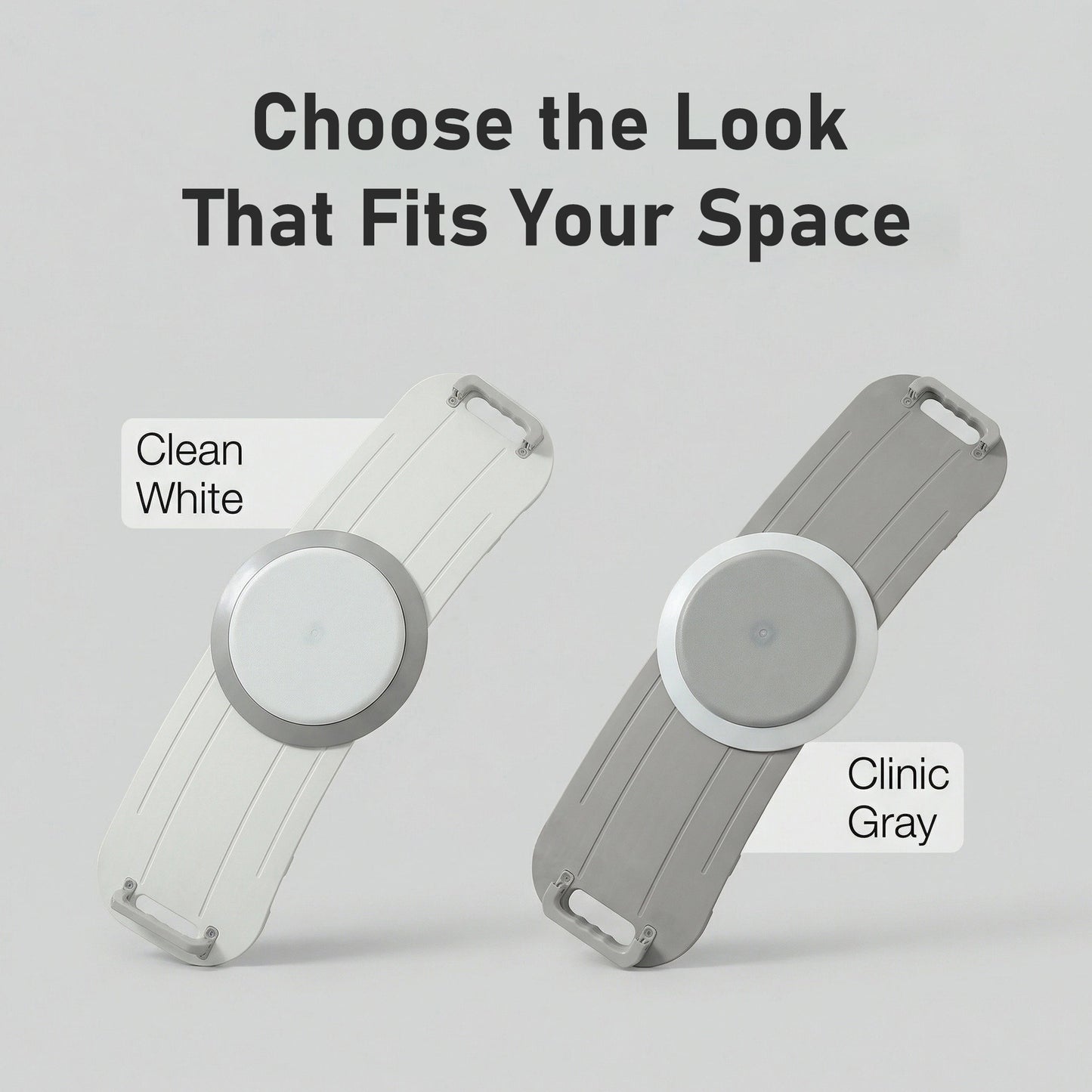 Suboton 360° Rotating Transfer Board with Slide Board for Seniors, Gray
